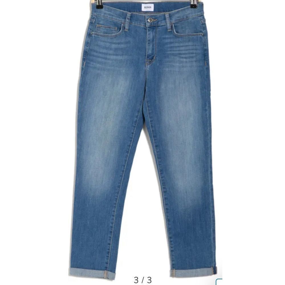 Hudson Jeans Natalie Midrise Slim Boyfriend Blue Jeans Size 26 - Picture 3 of 15